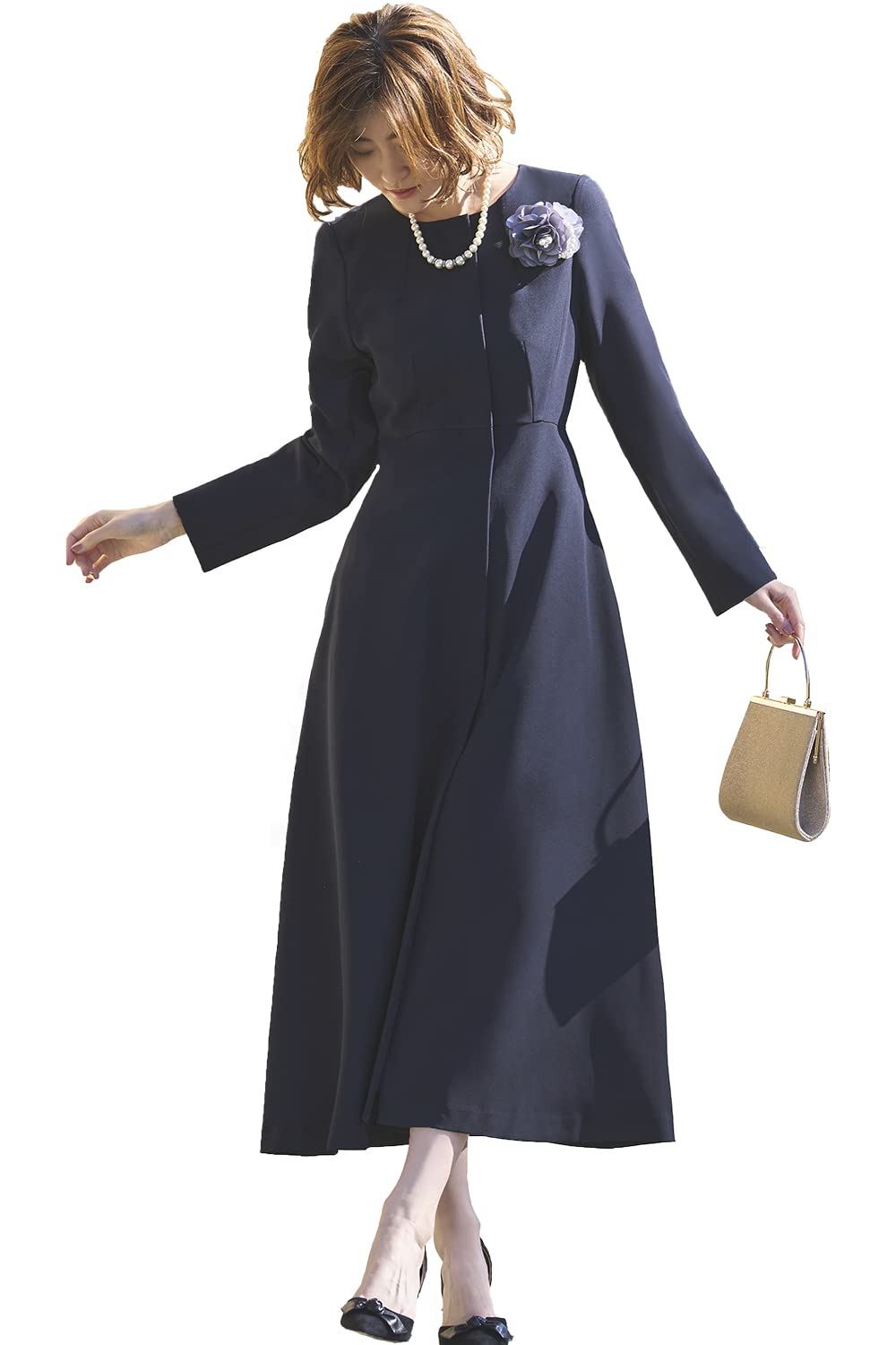 Amazon.co.jp: [ルイ ルエ ブティック] フィット フレア ロング